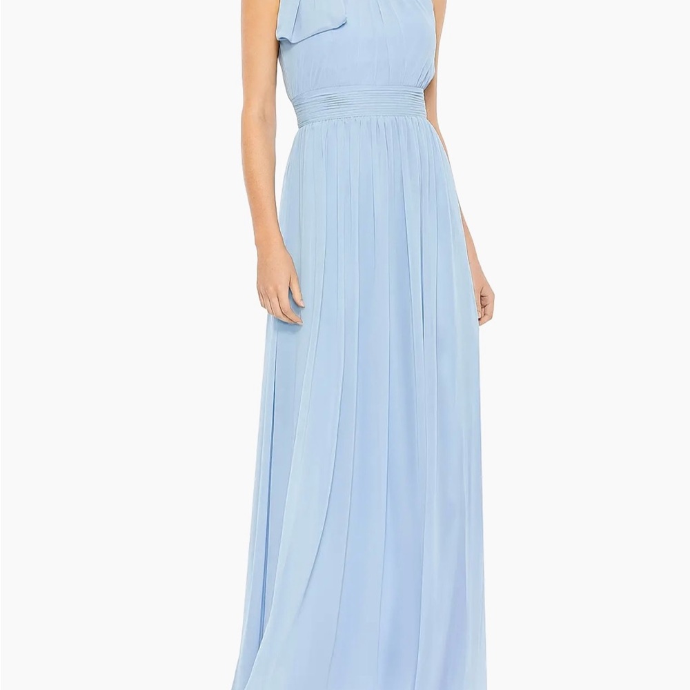 Mac Duggal One Shoulder Light Blue Dress